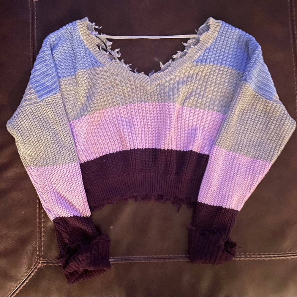 cropped f21 sweater